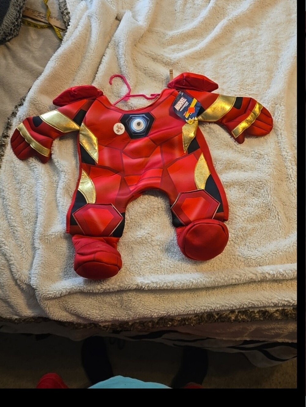 081226 Offical Marvel Avengers Iron Man Dog Costume L w/ Light Up Arc Reactor Br - Picture 6 of 8